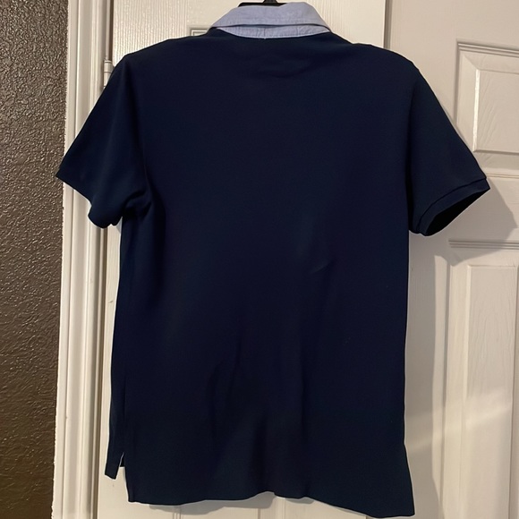 BOYS NAVY BLUE POLO SHIRT - Picture 3 of 3